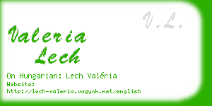 valeria lech business card